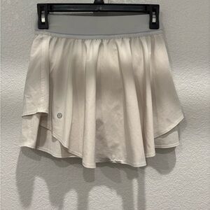 Lululemon Athletica Cream Skater Mini Skirt